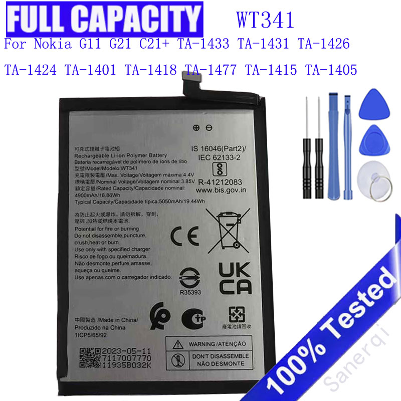 Gold 6138 - Batterie 5050mAh WT341 pour Nokia G11